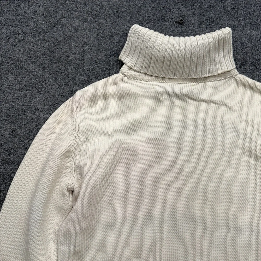 Tommy Hilfiger Turtleneck Sweater Women's Y2K Vintage Red/White/Blue Size Small - Picture 6 of 7